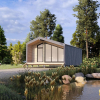 Одноэтажный дом от компании House_pro 6 x 6 м. (+крыльцо 1.2 м)